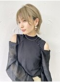 ネオウルフ×ハイベージュボブウルフ　ウルフカット