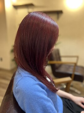 アメリアム 大阪上本町店(Ameri amu.) 【レッドベージュ/ロング/似合わせボブ】#Ameri  #上本町
