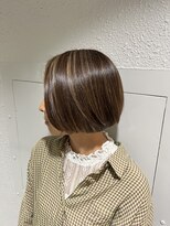 アイズ 本厚木(AIZU)&nbsp;白髪ぼかしハイライト　髪質改善トリートメント