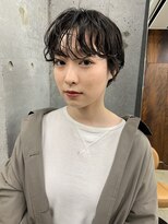 フェンヘアーアイス 中目黒(Fen.hair ici)&nbsp;大人かわいい小顔ショートパーマ抜け感くせ毛風