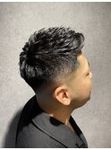 スキンフェード/ベリーショート/ダークアッシュ/刈り上げ