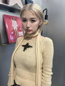 ペレ 梅田(PELE) 黒髪/ボブルフ/ネビージュ/小顔/ワンレン/梅田/髪質改善/前髪