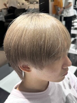 オーシャントーキョー 渋谷(OCEAN TOKYO) ミルクティーベージュブロンドヘアグレージュハイトーンカラー