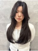 【打越】ロング×レイヤー×ダークグレージュ