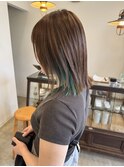 鎖骨ラインの切りっぱなしボブ