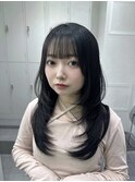 髪質改善＊韓国レイヤーワンカールロング