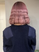 シア(sia)&nbsp;切りっぱなしボブ/ピンクベージュ