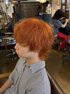 マギーヘア(magiy hair) オレンジ/マッシュウルフ/magiyhair/下北沢/hide