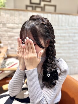ハウス(HAUS.) さりげなく可愛い！編みたらしヘア★横浜ヘアメ/横浜ヘアセット