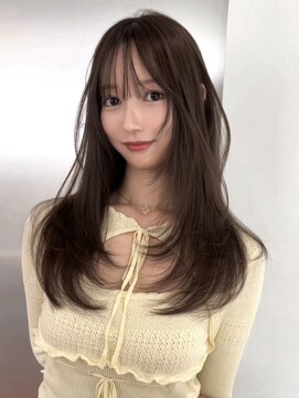 ヨロ 渋谷(YOLO) 韓国ヘアーハッシュカットレイヤーカットハイライトカラー