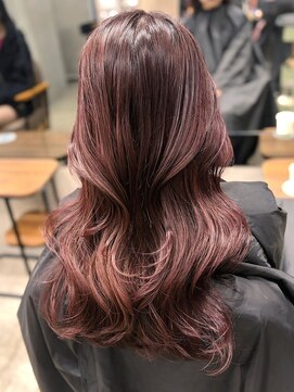 エイム(AiM) ロング ラベンダー ブリーチ ダブルカラー 中明度 艶髪 10代20代