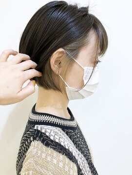 モリオ フロム ロンドン 成増店 【morio成増/玉井】ミニボブ　インナーカラー　ベージュ