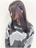 サイドレイヤーとイヤリングカラー（バイオレット）