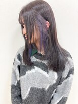 シイノ(Siino)&nbsp;サイドレイヤーとイヤリングカラー（バイオレット）