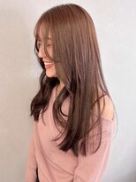 ミュラ(mulah)&nbsp;くすみベージュ透明感カラー＊顔まわりレイヤーカット艶カラー