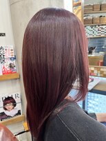 ピュアソウル(Pure Soul) 艶感抜群!赤系カラー 美髪ミディアムレイヤー