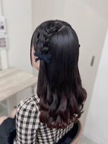 ヘアセットサロン ミント(Hair set salon MINT)&nbsp;もこもこハーフツイン☆