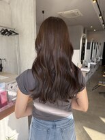 シェル 津山の手店(shel) ココアブラウン艶髪レイヤーカット
