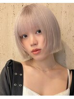 プネル 渋谷(PUNEL)&nbsp;渋谷/ホワイトブロンド /モードボブ 外国人ハイトーン