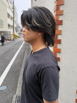 オムファミーユラグ(homme, famille raugh)&nbsp;センターパートウルフ