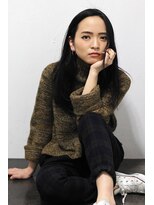 デヴェロペ(Devellope.)&nbsp;【Devellpe.】センターパート×切りっぱなしストレートヘア