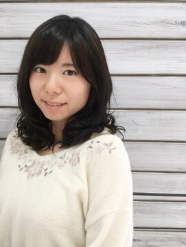 ヘアー 志希 ダークブルーアッシュ★ウェーブ