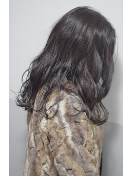 ミエル ヘア 新宿(miel hair) バイオレットアッシュ×セミディー