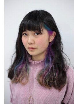 クリーン ヘアデザイン(CLLN hair Design) 【CLLN】ブラック×インナーユニコーン