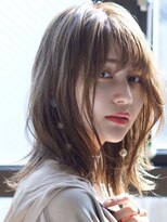 アトリエ フェム(atelier.fem)&nbsp;atelier 透け感あるベージュミディ