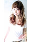 tuuli☆30代40代ペールベージュ切りっぱなしセミロング 274