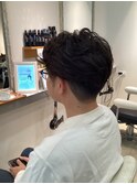 メンズパーマ、フェード