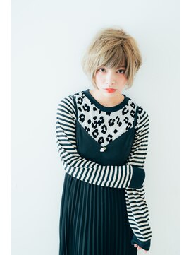 コボ(covo) ナチュラルボブ×ブリーチ×ストレートボブ