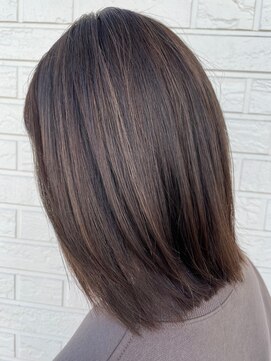 アンジュ 篠ノ井店(ange) 20代30代40代50代艶感オリーブベージュカラー