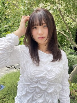 オーガニックエコ 川越(organic+eco) ミディアムレイヤー×透明感チョコブラウン