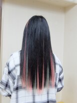 エクステ専門店ミキ 横浜店(MIKI)&nbsp;【インナーカラーメッシュ】ハイライト原色エクステ★ピンク水色