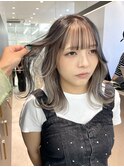 インナーカラー/アンブレラカラー/シルバーホワイト