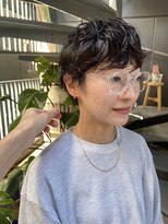 パープル(PURPLE)&nbsp;パーマ☆ショートヘア☆マッシュショート