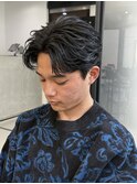 仙台フェザーショートフェザーパーマ毛流れセンターパート