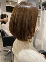 ソワネ 表参道(soigne)&nbsp;表参道くびれショート白髪ぼかし切りっぱなしボブレイヤーカット