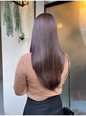 髪質改善×ピンクブラウン