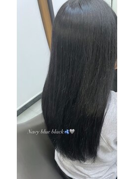 エボルブヘアー(EVOLVE Hair) ワンカラーでできるネイビーブルーブラック