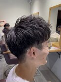 ナチュラルツーブロックショート