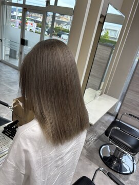 ミリ 奈良店(mm) グレージュ/ダブルカラー/ブリーチ/近鉄奈良/奈良駅/髪質改善/