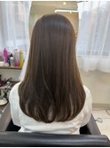 年齢に負けないサラサラ艶髪カラー