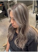 グレージュハイライト【立川ハイライト】【立川白髪ぼかし】