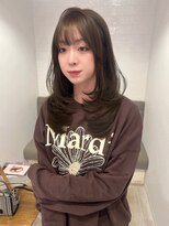 ラヴィズム 長岡店(LUVISM)&nbsp;韓国/顔周りレイヤー/ダブルカラー/ベージュ/前髪新潟長岡宮関