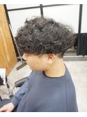 メンズカット/メンズパーマ/波巻きマッシュ/ 波巻きパーマ