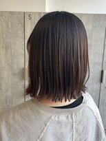 アース 流山おおたかの森店(HAIR&MAKE EARTH)&nbsp;切りっぱなしミディアムボブ