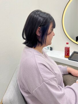ルーム 郡山店(ROOM) ネイビーブルー/インナーカラー