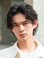 バイフィフス 原宿/表参道(by fifth) 緩めメンズパーマシャドウパーマシースルーマッシュウルフ
